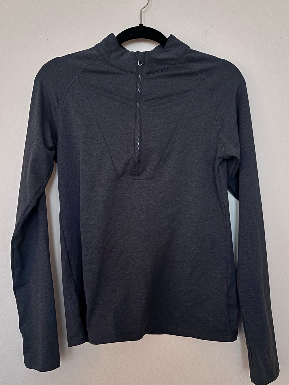 Varley Always Warm Half Zip Pullover Base Layer Gray Large